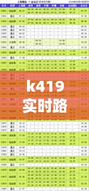 k419實(shí)時(shí)路程，k419時(shí)刻表途經(jīng)站點(diǎn)名稱(chēng) 