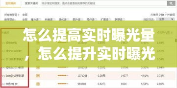 怎么提高實時曝光量，怎么提升實時曝光量 