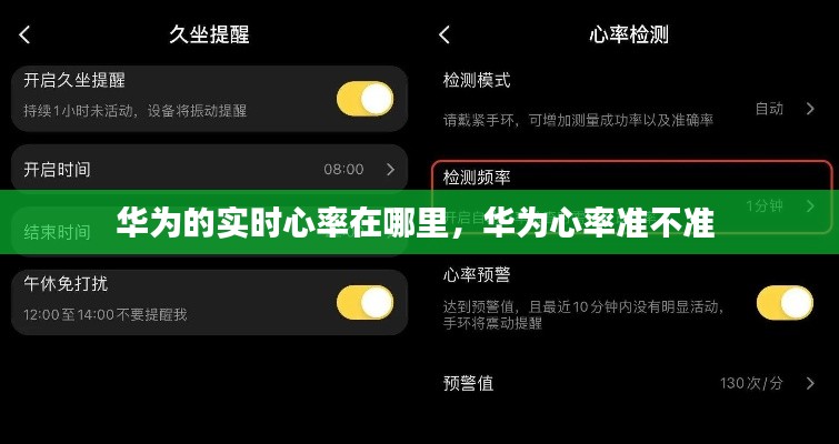 華為的實時心率在哪里，華為心率準不準 