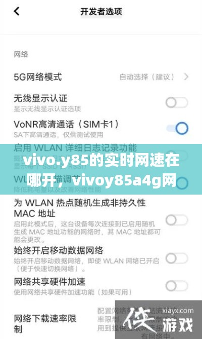 vivo.y85的實時網(wǎng)速在哪開，vivoy85a4g網(wǎng)絡(luò)哪里設(shè)置 