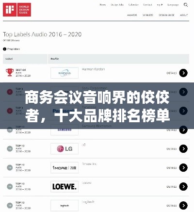 商務(wù)會(huì)議音響界的佼佼者，十大品牌排名榜單揭曉！